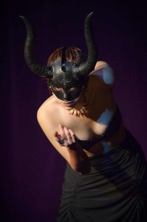 Sexy succubus beckons you to her