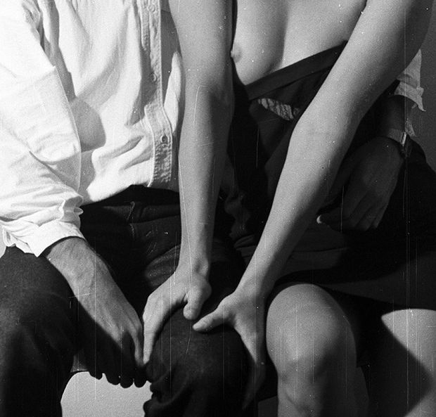 Desirable couple photo.