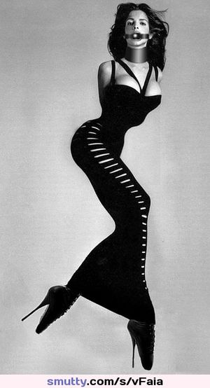 #ballgag #heels #bigtits #sexypumamynx #BlackAndWhite