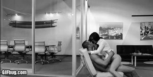 Office slut getting off on top