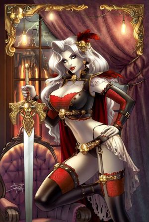 Steampunk Lady Death cover by Sabinerich