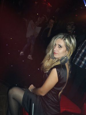 Blonde rookie at the party.