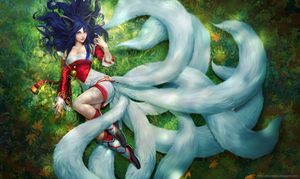 Ahri - LoL contest/Polycount by alexnegrea