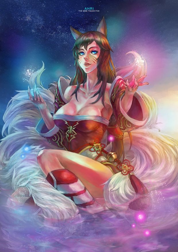 Ahri - The nine-tailed fox by MonoriRogue
