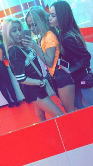 Postcard from club restroom