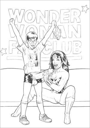 Wonder Woman's biggest fan gets a reward.