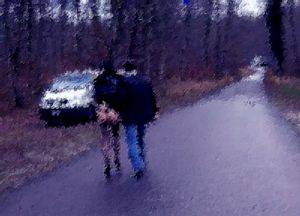 Painting - Pute et client, en novembre