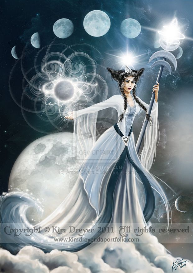 Moon Goddess by AmberCrystalElf