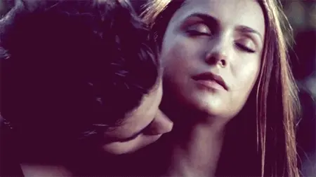 neck kissing gif
