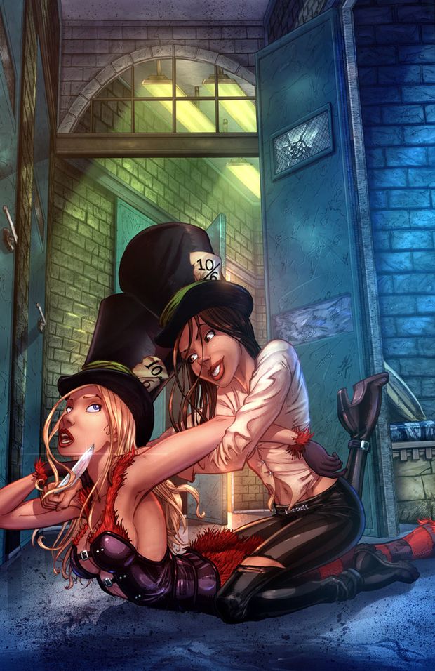 Wonderland Asylum #4D color by cehnot