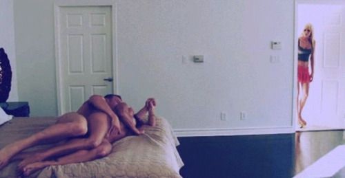 cucuyandbruja:You walk in right when your husband cums inside...