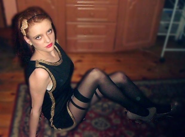 Slutty outfit for a slut-college party