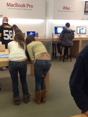 Panties at the apple store
