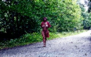 Painting - La trentenaire exhibitioniste