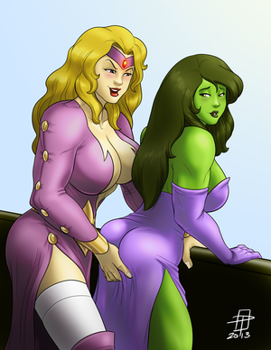 Titania & Miss Hulk