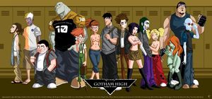 bane barbara_gordon batgirl batman bruce_wayne catwoman clayface dc gotham_high harley_quinn harvey_dent joker killer_croc mr._freeze poison_ivy riddler scarecrow selina_kyle the_penguin two-face victor_fries