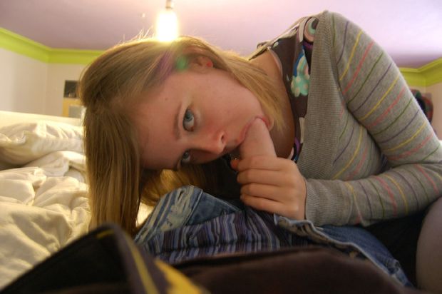 Amateur teen blowjob