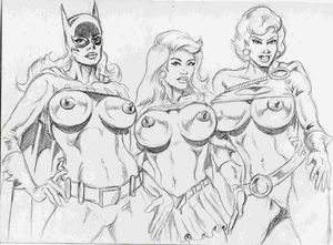 batgirl dc peter_temple power_girl supergirl