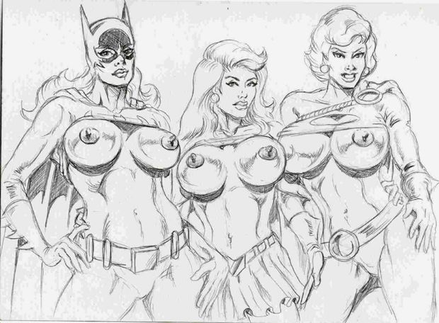 batgirl dc peter_temple power_girl supergirl