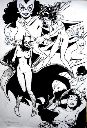 batgirl batwoman dc mary_marvel supergirl tagme will_meugniot wonder_woman