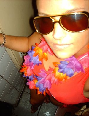 Pov pic of a nasty rookie in a stall, just before she starts to blow photographer