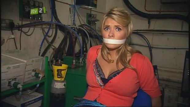 Holly Willoughby tied and gagged - Then Xtra Factor