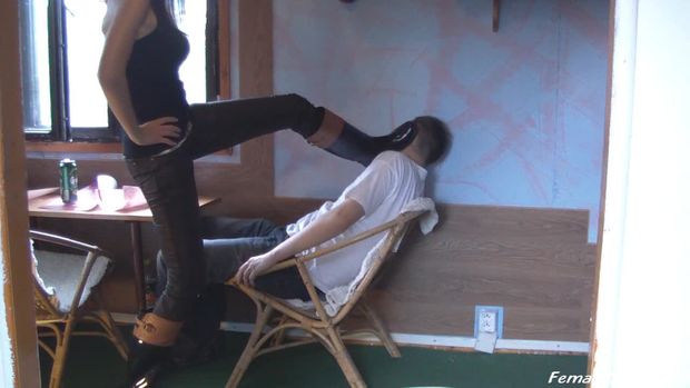 attack in rubber boots
