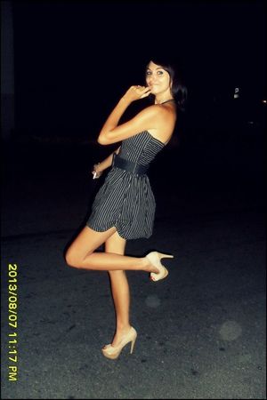 Drunk and horny, party chick on her way home.. or nearest dark alley