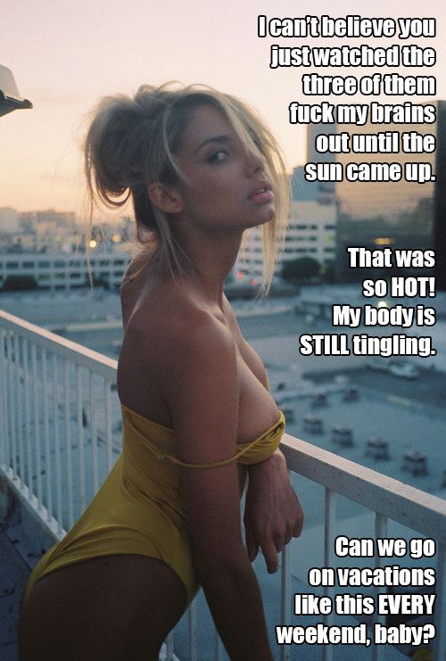 What a night this would be. Help bring back my wife back to tumblr and become interactive again and showing herself off. Send her a message at hotwifefindingherself and tell her you would like more from her. -J