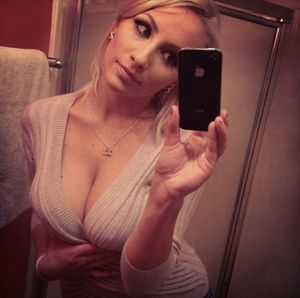 Hot Blonde MILF With Big Boobs Selfie