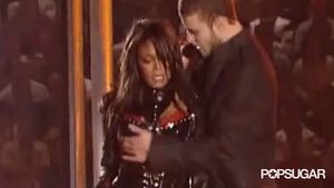 Janet Jackson Super Bowl wardrobe malfunction.
