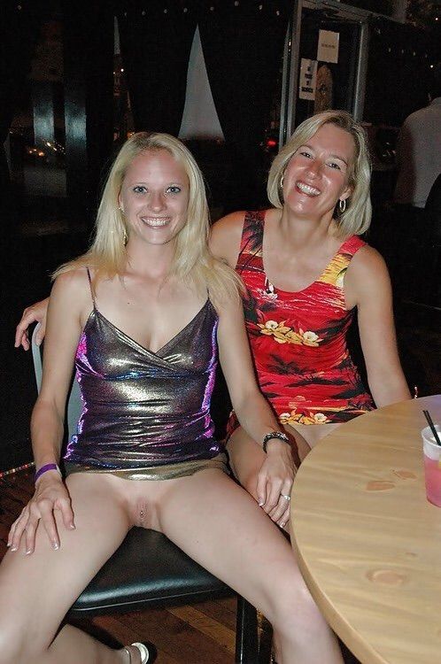 Out with mom not wearing panties