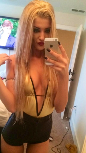 analmisogynist: This is how a slut dresses for a night out if she&#8217;s looking to take numerous cumshots on her chest - the attire provides easy access.