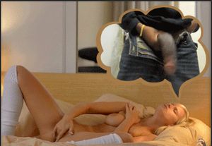 what your girlfriend masturbates too - monster flopping black dicks