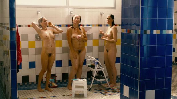 Michelle Williams full frontal nude under shower in Take The Waltz
