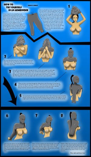 sweat pants armbinder tutorial