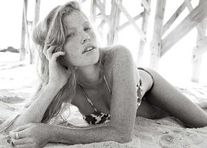 freckled and sandy