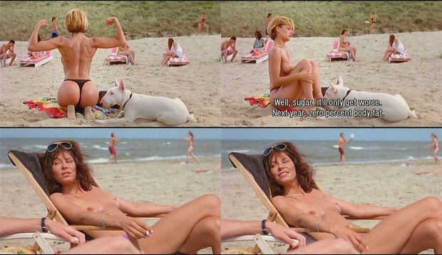 Rifka Lodeizen nude on a beach movie capture