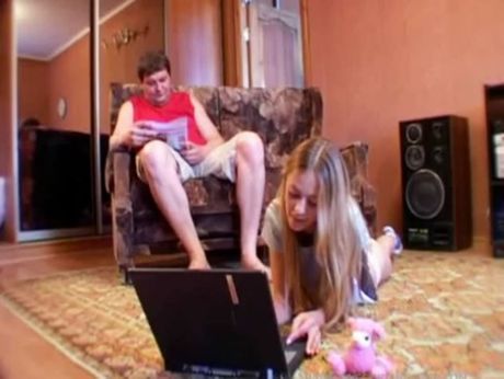 Grandpa with two tiny tits skinny teens