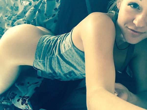 Nice teen bent over
