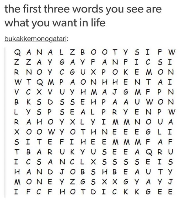 ass, pussy and money!