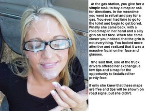 Sending bimbo gf to ask for the direction...