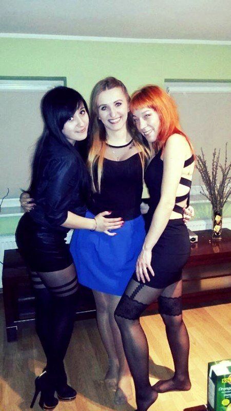 Three horny chicks