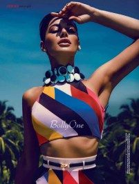 Nargis Fakhri Golden bikini striping leked photos