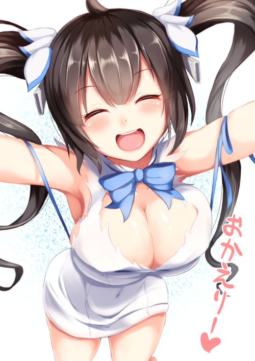 man-nona: ヘスティアちゃんにダイブしたいしダイブされたい &#8211; ニコニコ静画 (イラスト)