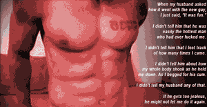 even in an open marriage, there are some things she keeps to herself