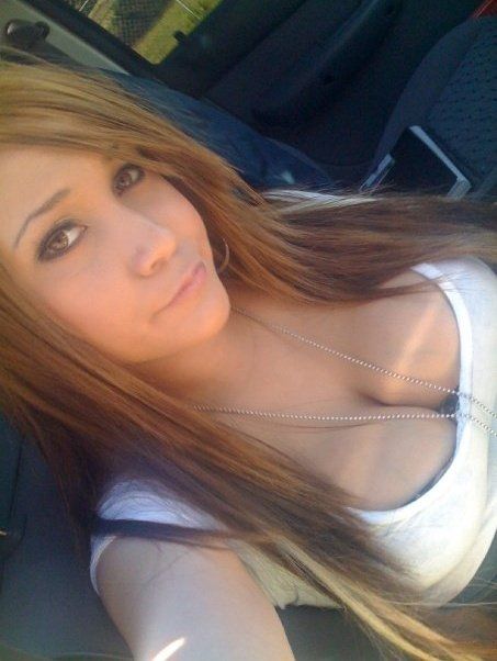 Sexy Car Selfie With Big Boobs