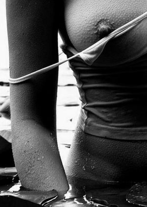 Hard nipple in cold weather..