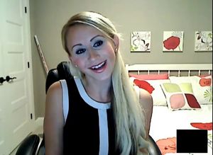 Hot blonde self shot