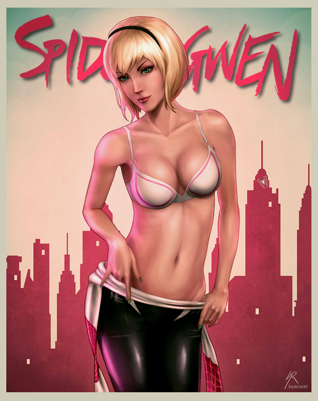Spider Gwen Stripping